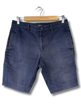 A.P.C. Bermuda Chino Shorts Women's Size 30 Minimalist Designer Washed Black